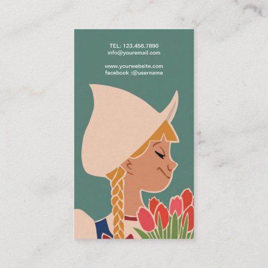 オランダ 名刺 (裏面)