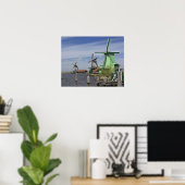 オランダ，風車， Zaanse Schans,オランダ2 ポスター (ホームオフィス)