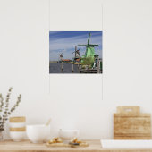 オランダ，風車， Zaanse Schans,オランダ2 ポスター (キッチン)