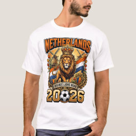 オランダ 2026 応援Tシャツ 名前・背番号入れ替え可能 Tシャツ