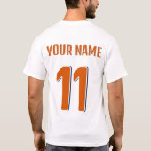 オランダ 2026 応援Tシャツ 名前・背番号入れ替え可能 Tシャツ (裏面)
