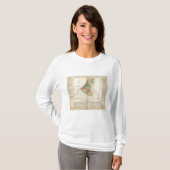 オランダ、Beligiumの地図書の地図 Tシャツ (正面フル)