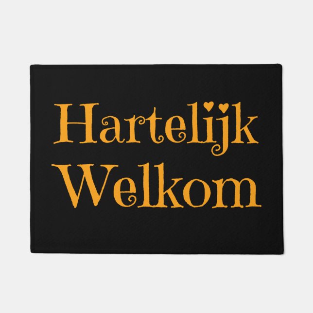 オランダ – Hartelijk Welkom Welcome ドアマット (正面)