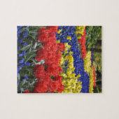 オランダ、Keukenhofからの花 ジグソーパズル (横)