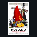 オランダ | Vintage Travelポスター ポスター<br><div class="desc">オランダへの観光を促進するオリジナルヴィンテージ旅行ポスターの複製コピー。お好カスタマイズみに合わせたポスターサイ縁どズ、質感、フレームをお願い。</div>