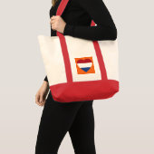 オランダHeartflag on Orange itcnt トートバッグ (正面(商品))
