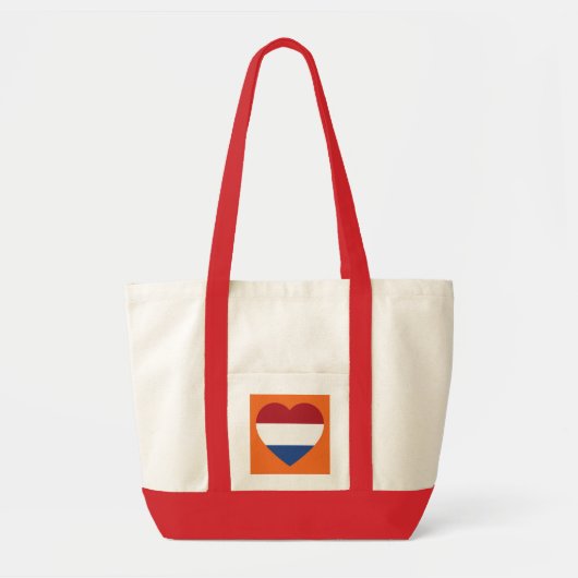 オランダHeartflag on Orange itcnt トートバッグ (正面)