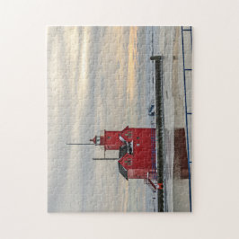 オランダMIのビッグレッドライトハウス – 252ピース ジグソーパズル