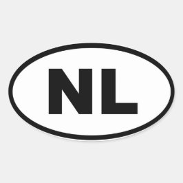 オランダNLヨーロッパ 楕円形シール