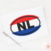 オランダNLヨーロッパ 楕円形シール (封筒)