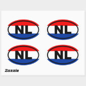 オランダNLヨーロッパ 楕円形シール (シート)