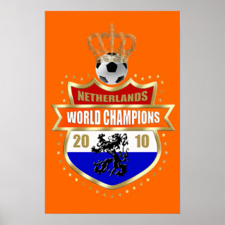 オランダWorld Champions 2010バッジ ポスター