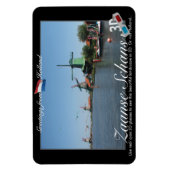 オランダZaandijk風車3D赤シアンアナグリフ マグネット (縦)