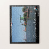 オランダZaanse Schansの風車3Dのアナグリフのパズル ジグソーパズル (縦)