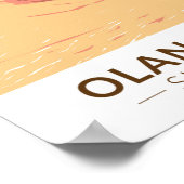 オランチャピークシエラネバダカリフォルニアヴィンテージ ポスター (角)