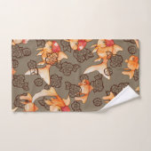 オランファンシーダ金魚 バスタオルセット (ハンドタオル)