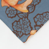 オランファンシーダ金魚 フリースブランケット (角)