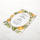 オランブロッサムフォイル招待状 箔招待状 (回転した状態)