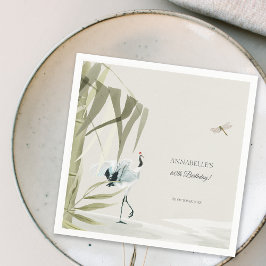 オリエエレガントンタブクレーンバースデーパーティー スタンダードカクテルナプキン