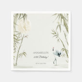 オリエエレガントンタブクレーンバースデーパーティー スタンダードカクテルナプキン (正面)