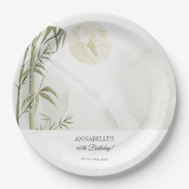 オリエエレガントンタブクレーンバースデーパーティー ペーパープレート