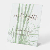オリエエレガントンタル竹のウェディングカード&ギフト 台座サイン (正面)