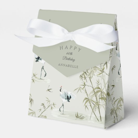 オリエエレガントントバンブークレーン60歳の誕生日 フェイバーボックス (正面サイド)