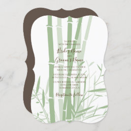 オリエエレガントントバンブー結婚式招待状 招待状