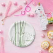 オリエエレガントントバンブ結婚ーズ ペーパープレート (パーティー)