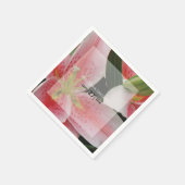 オリエエレガントントリリー結婚ズ スタンダードカクテルナプキン (角)