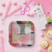 オリエエレガントントリリー結婚ズ ペーパープレート (パーティー)