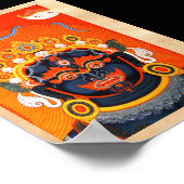 オリエカッコいいントチベットのタンカバイラバタトゥーアート ポスター (角)