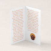 オリエカッコいいントチベットのタンカバイラバタトゥーアート 名刺 (内部)