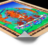 オリエカッコいいントチベットサンカタトゥーマンジュリ ポスター (角)