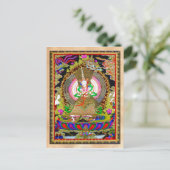 オリエカッコいいントチベットタンカウスニサシタパトラ ポストカード (スタンド正面)