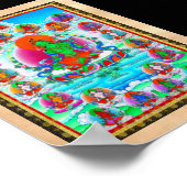 オリエカッコいいントチベットタンカグリーンタトゥー ポスター (角)