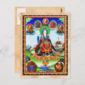 オリエカッコいいントチベットタンカゴールデンマザー ポストカード (正面/裏面)