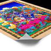 オリエカッコいいントチベットタンカタトゥーパーデンラーモ ポスター (角)