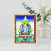 オリエカッコいいントチベットタンカタトゥーボガバティ ポストカード (スタンド正面)