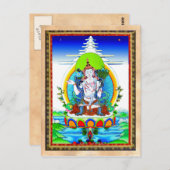 オリエカッコいいントチベットタンカタトゥーボガバティ ポストカード (正面/裏面)