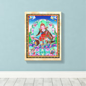 オリエカッコいいントチベットタンカパドマサンバヴァ キャンバスプリント (インサイチュ (ウッドフロア))