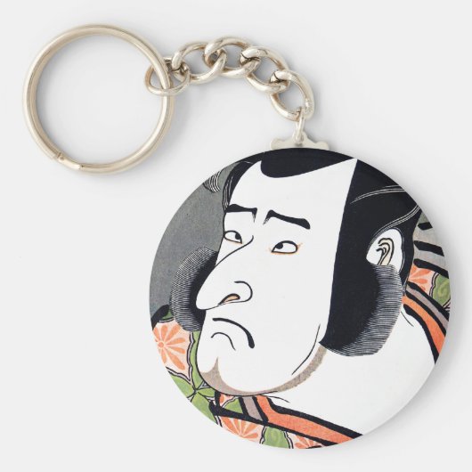 オリエカッコいいン伝統的日本のタル侍の刺青 キーホルダー (正面)