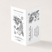 オリエカッコいいン日本のコイカープフィッシュロータスフラワー 名刺 (外部)