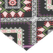 オリエカラフルン伝統的タルパターン ショートテーブルランナー (コーナー)