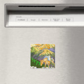 オリエクールントゴラパニマウンテンパスネパールのアート マグネット (インサイチュ (食洗機))