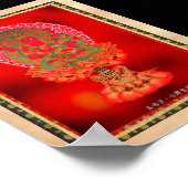 オリエクールントチベットタンカタトゥーアートラガラジャ ポスター (角)