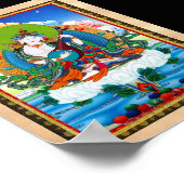 オリエクールントチベットタンカタトゥーサラスワティ ポスター (角)