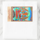 オリエクールントチベットタンカマリチタトゥー 長方形シール (バッグ)