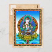 オリエクールントチベットタンカヴァジュラサタトゥーオ ポストカード (正面/裏面)