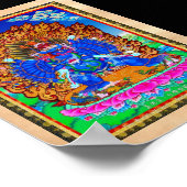 オリエクールントチベットタンカ山高タトゥー ポスター (角)